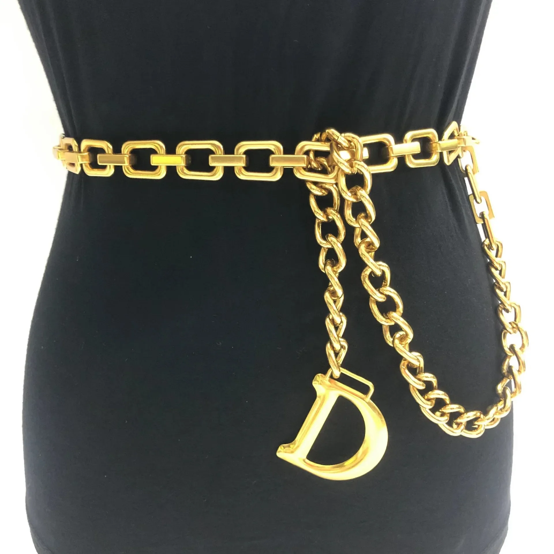 Fashion Chain Belt For Women Metal Waist Chain Designer Luxury Brand Female Dress Jeans Decoration Waistband