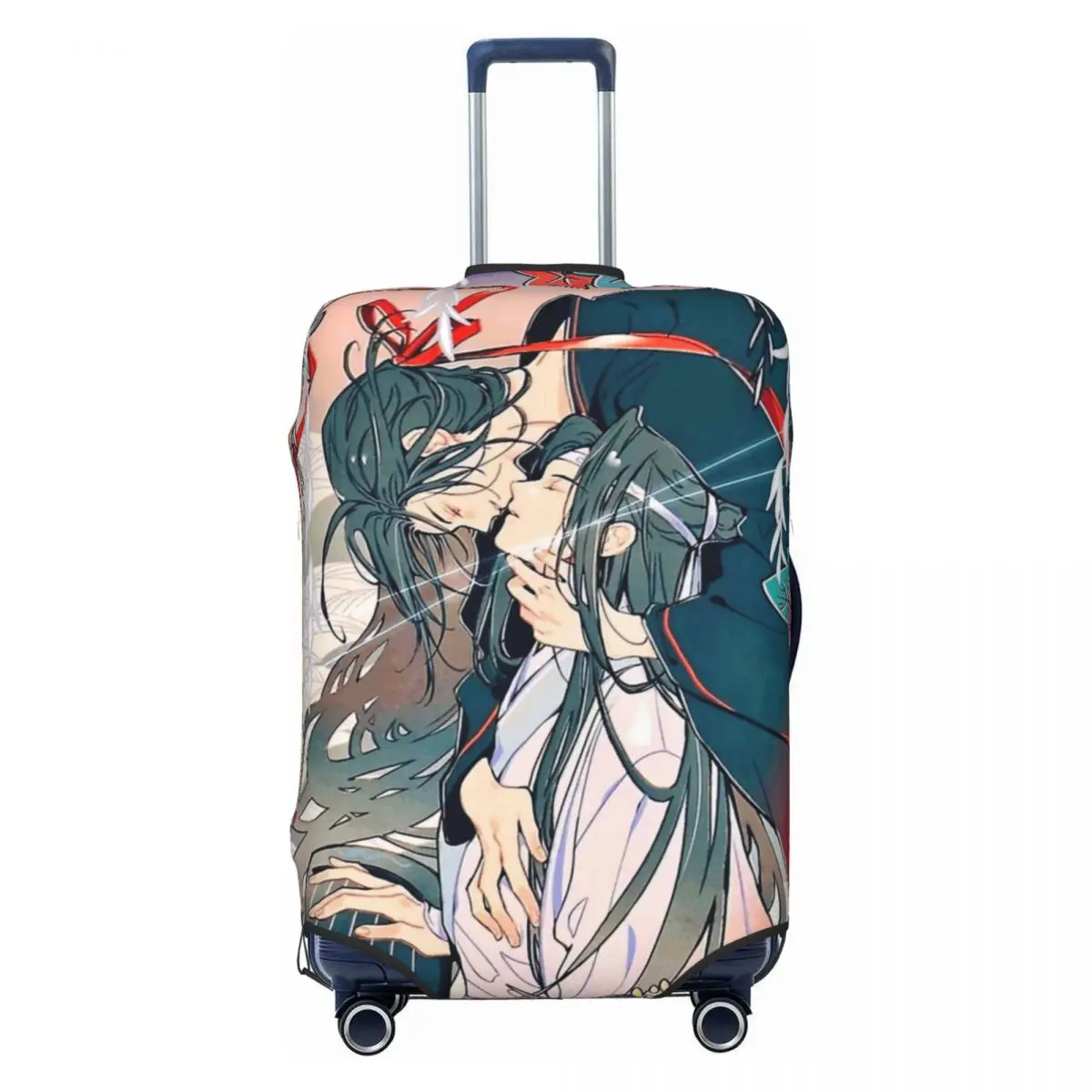 Vintage Mo Dao Zu Shi Poster Print Luggage Protective Dust Covers Elastic Waterproof 18-32inch Suitcase Cover Travel Accessories