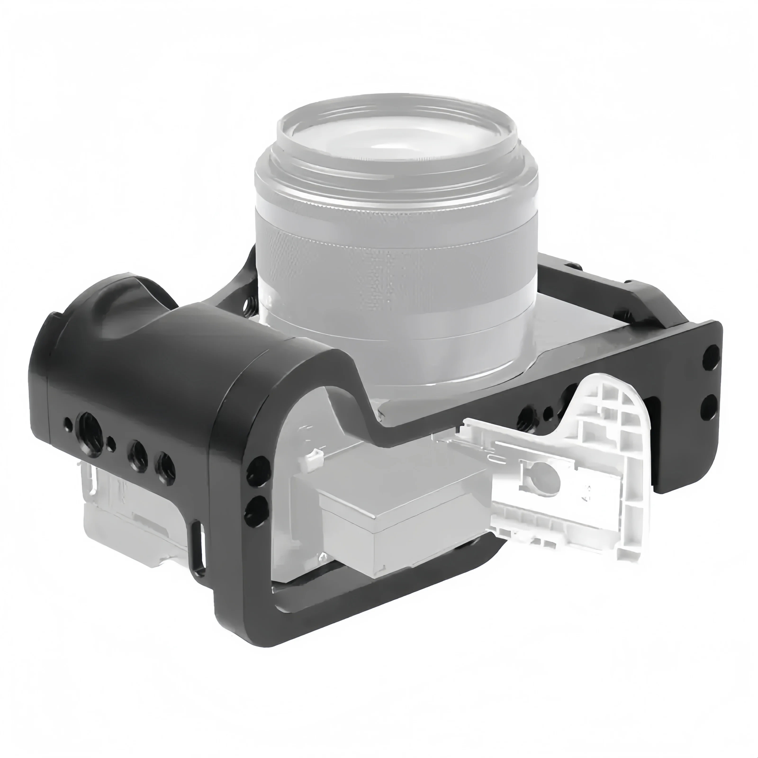 Camera cage quick release stabilizer for Canon M6II VLOG expansion Aluminum protective frame