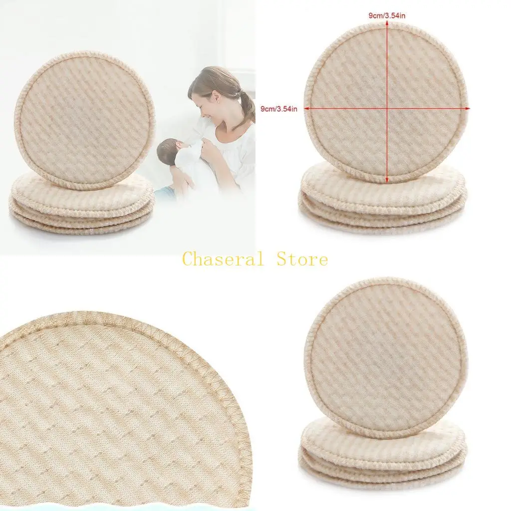 

E7CE Reusable Nursing Pads for Breastfeeding Mother Washable Anti-overflow Breast Pad