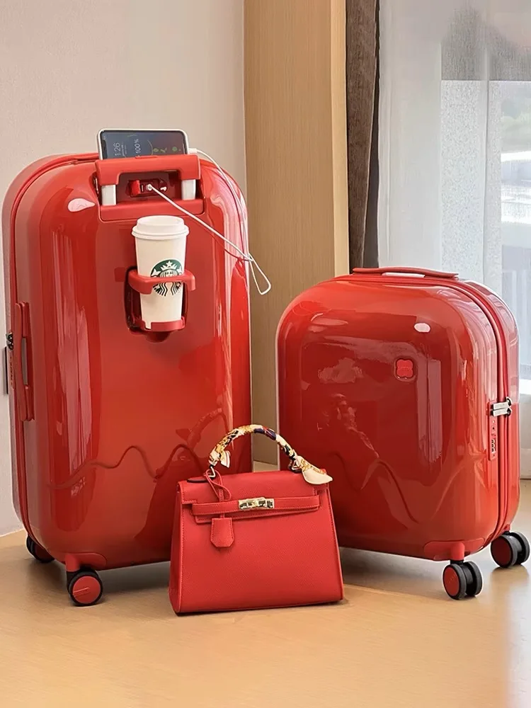 

Детский багаж, 20-дюймовый небольшой посадочный ящик, 24-дюймовый чемодан, дорожная коробка с паролем, подстаканник для макарон, кожаная коробка