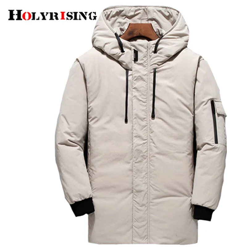 Holyrising Men Down Jackets Casual Short Hombre Ropa De Warm Jacket Hooded Windproof Clothing Winter Top 18922-5