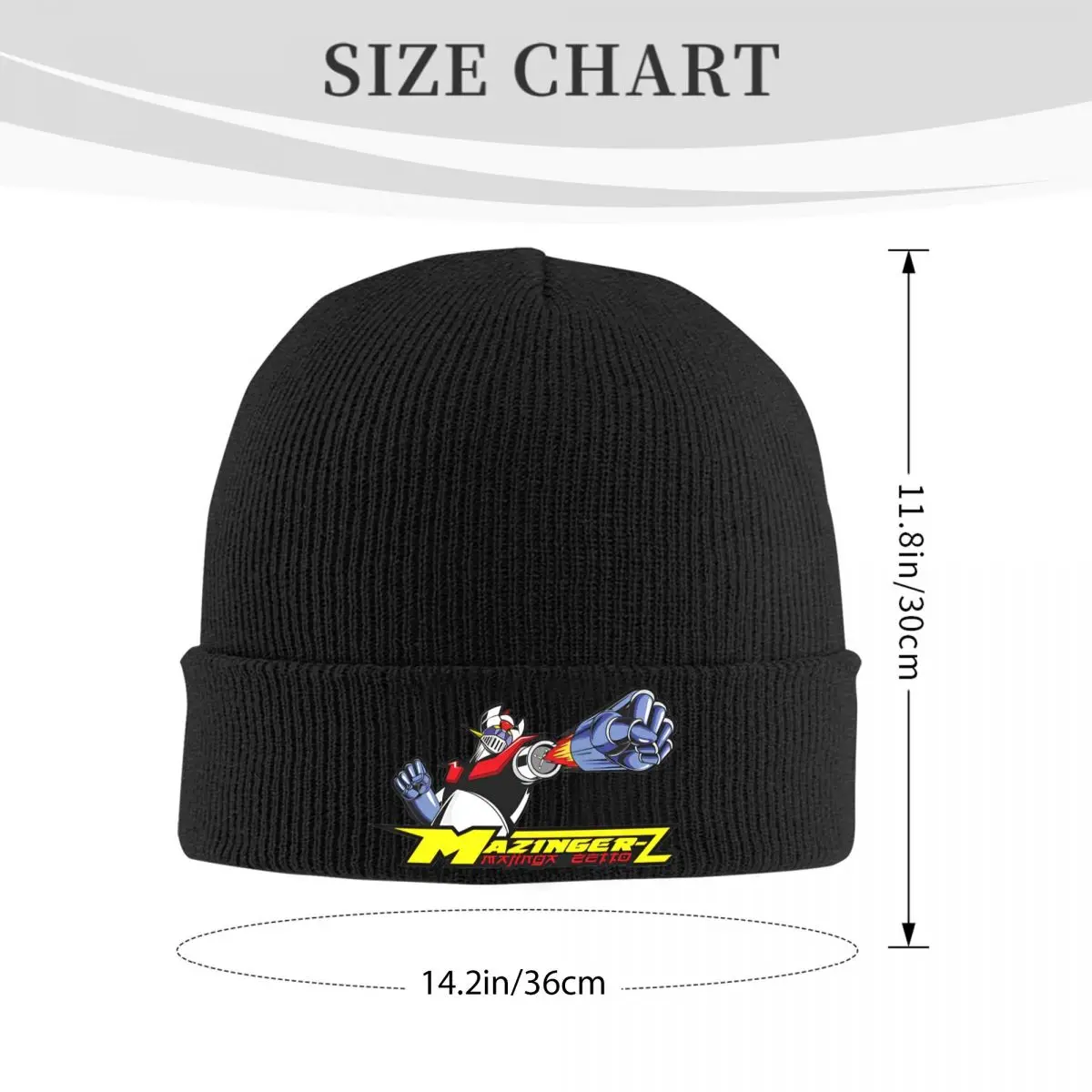 Mazinger-z Anime topi rajut Beanie topi musim dingin hangat baru 70s Retro Manga Super topi robot Pria Wanita