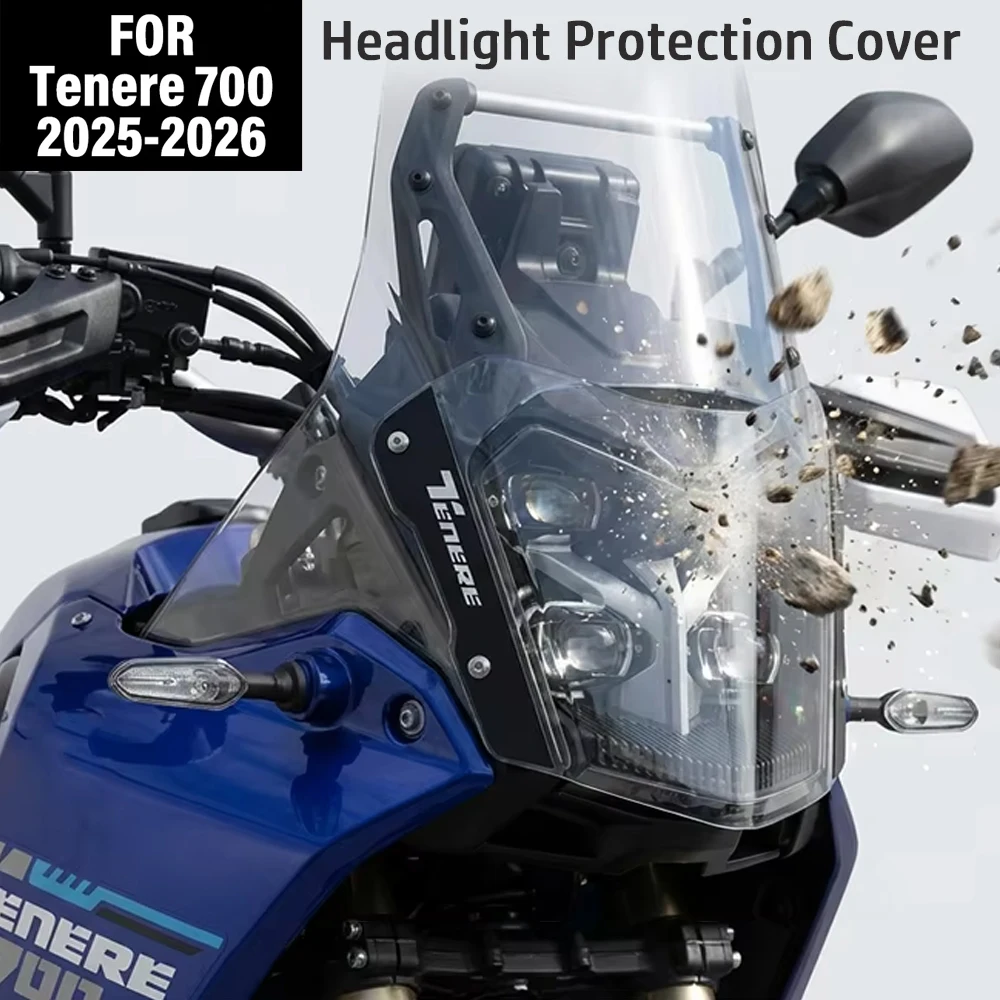 

For YAMAHA Tenere 700 Tenere700 Rally 2025 2026 Motorcycle Headlight Front Cowl Cover Mask Light Protector Cover T700