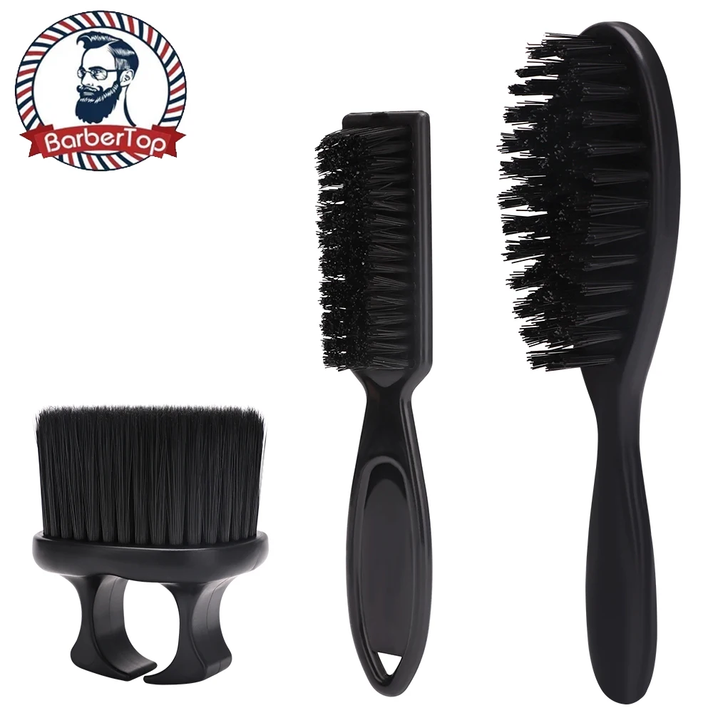 

Salon Brush Set Hair Clean Brush Hangable Design Hair Cleaning Neck Brush Ring Beard Brush Stylist Styling