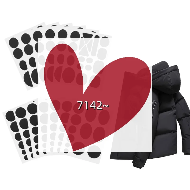 

1Set Self-Adhesive Clothing Repair Patches Assorted Shapes Universal Durable Fabric Fixes For Down Jackets And Garments