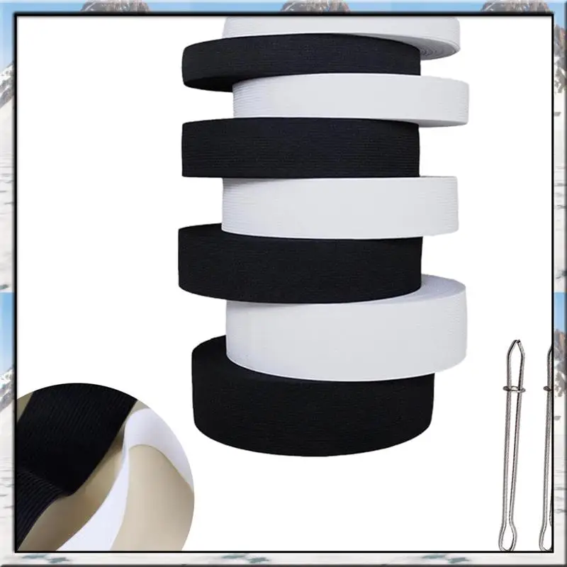 

Эластичная швейная эластичная лента, толщина 1 мм, ширина 0,6/1/1,4/2 дюйма, длина 5,5 ярдов/рулон, 2 зажима C