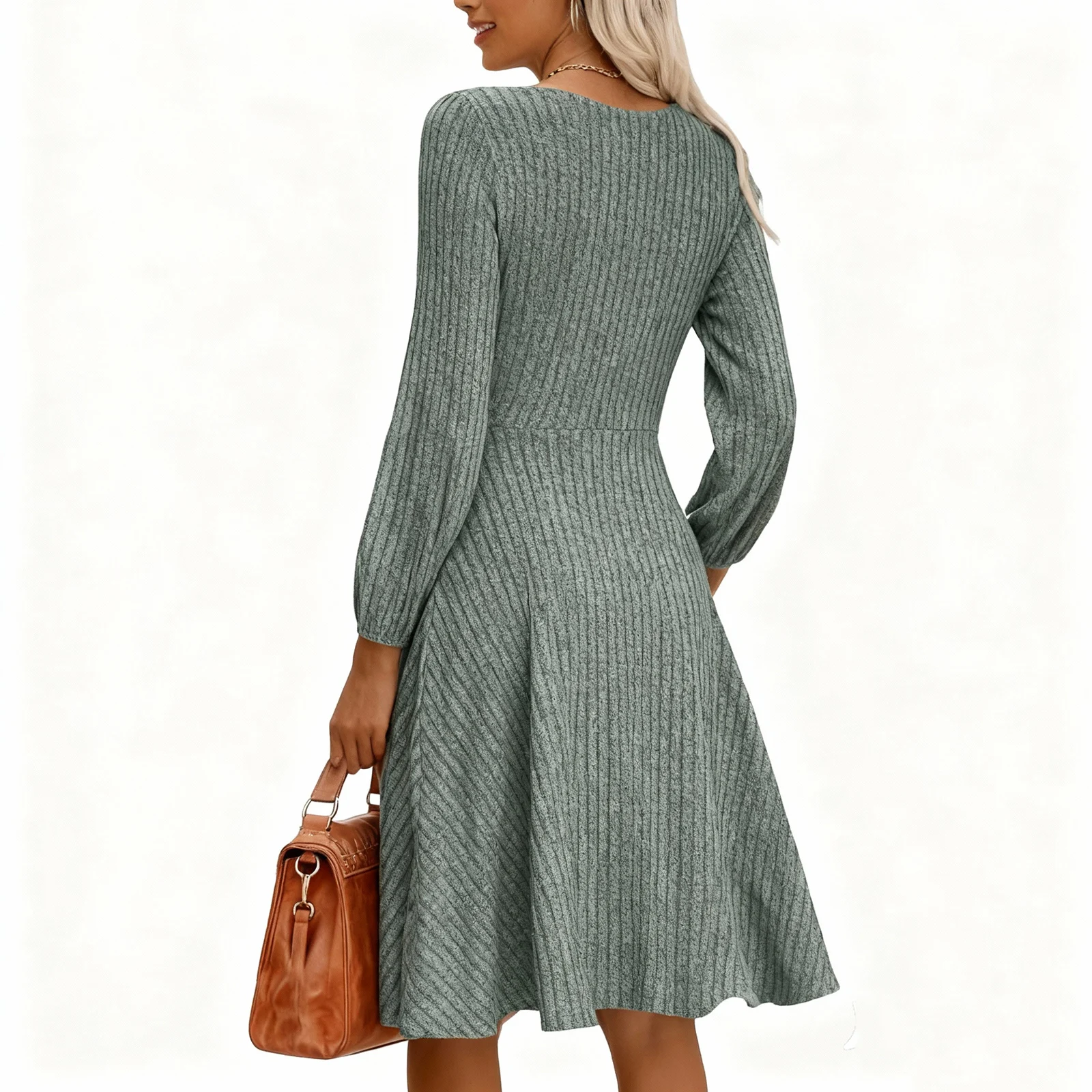 Versatile High-Waisted Solid Color Short Skirt Dresses Plus Size Dresses For Spring Maxi Dresses Casual Dresses Vestidos Largos