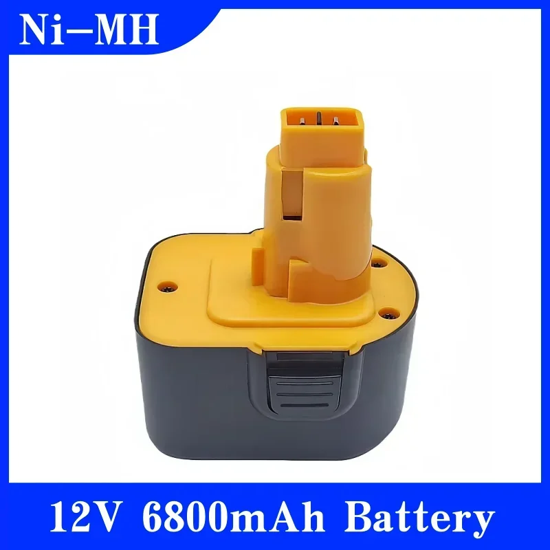 For Dewalt 12V 6800mAh NI-MH Power Tool Battery DW9072 DW9071 DC9071 DE9037 DE9071 DE9072 DE9074 DE9075 152250-27