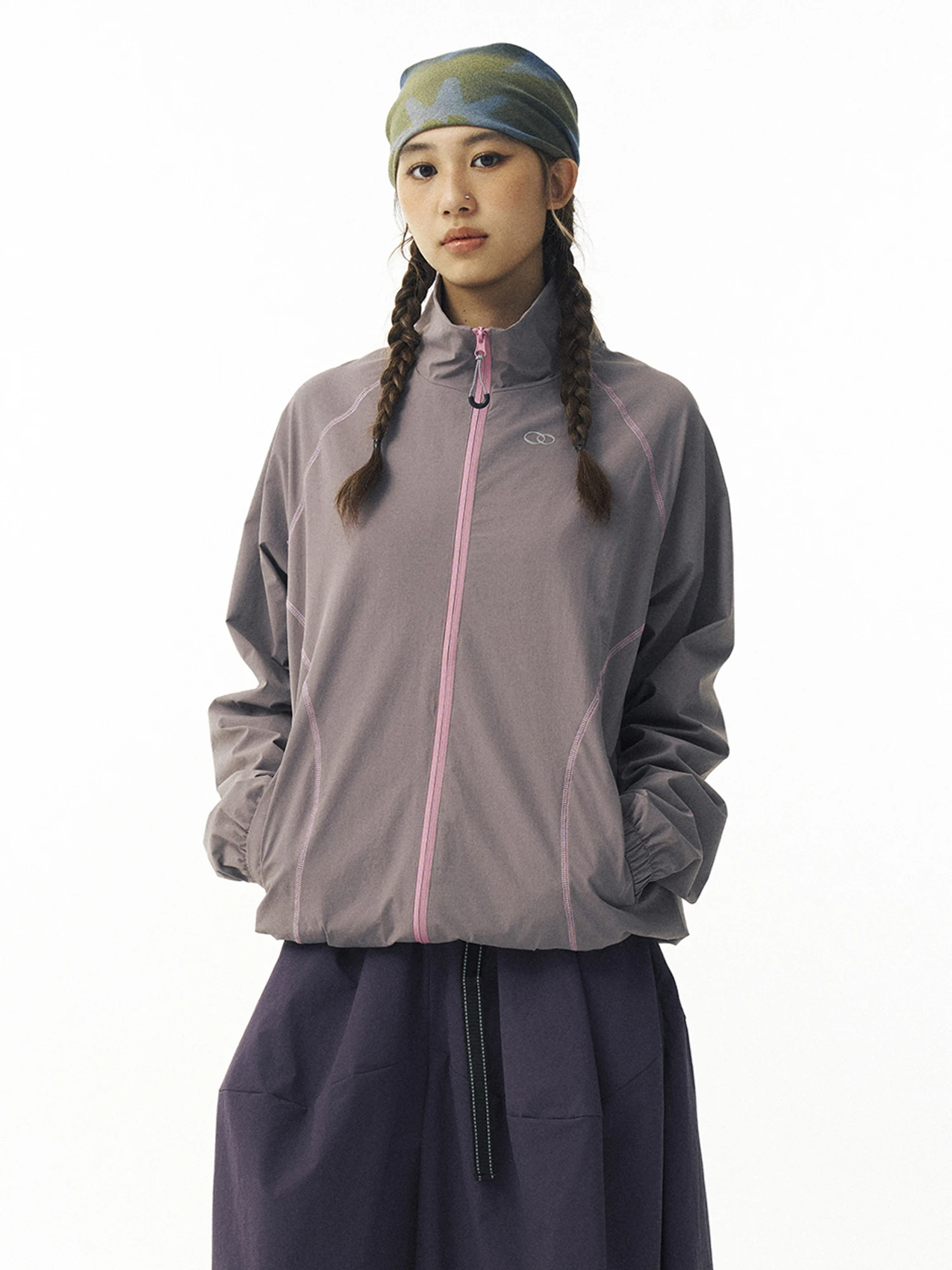 

WooYe Outdoor Windbreaker Jaet Zipper Thin Fce Stand Collar ex Coat Durable Water Repellent Nylon for Hiking Travel