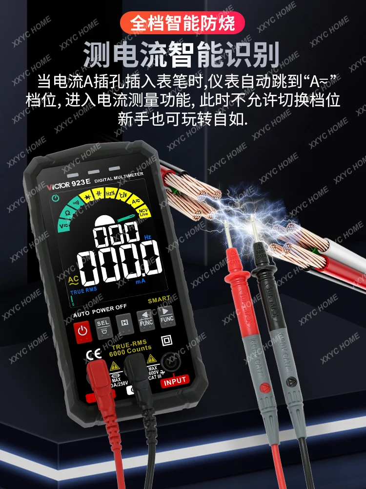 Multimètre numérique Ultra-fin Intelligent, haute précision, affichage numérique portable, anti-brûlure