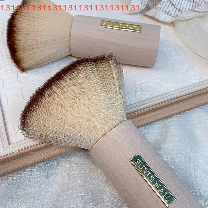 Brosse ronde anti-poussière pour ongles, grande taille, pour enlever la poussière des ongles, vernis Gel UV acrylique, outil de nettoyage de poudre, accessoires de manucure