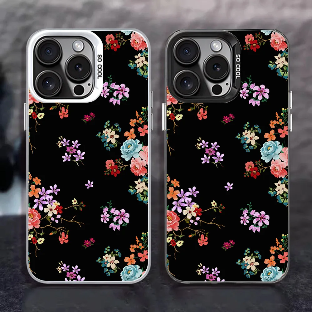 

Bright Rose Pattern Phone Case For Samsung Galaxy S25 S22 S23 S24 S21 FE Plus Ultra A16 A15 A56 A55 A53 A36 A26 5G Matte Cover