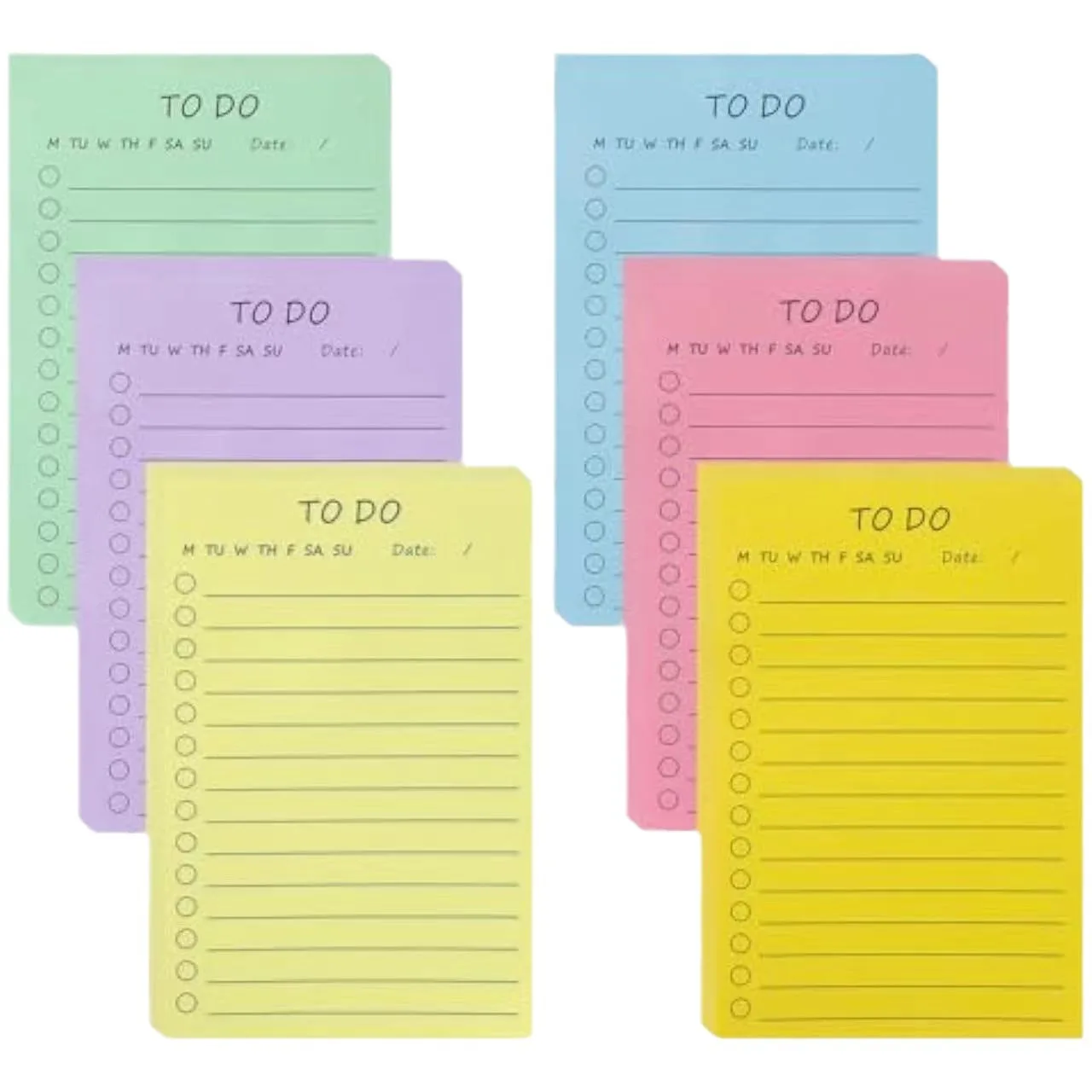50 Sheets Light Color Sticky Notes Memo Pad Message Paper PlannerTo Do List Notes Grocery List Sticker School Stationery - view 5