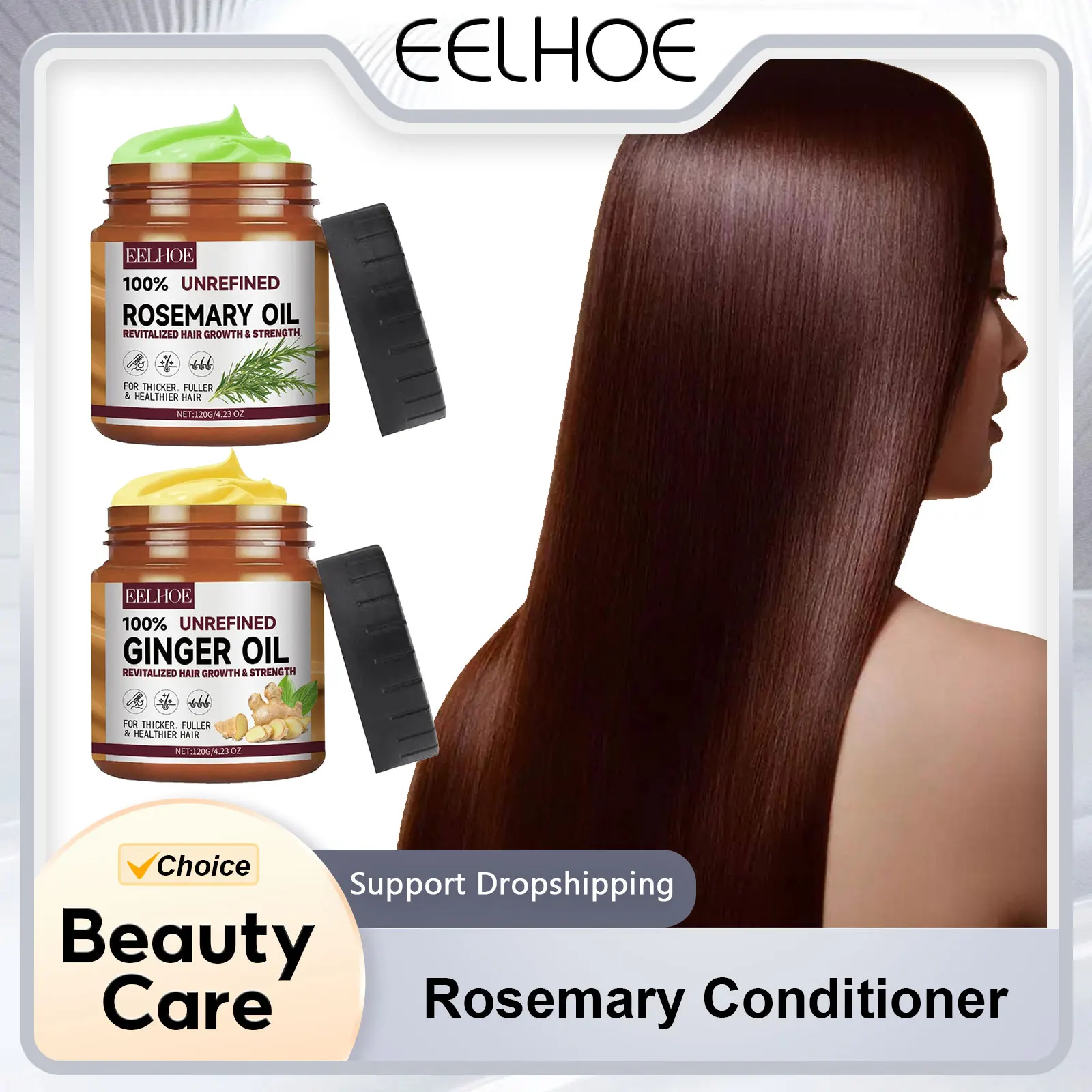 

Rosemary Conditioner for Natural Hair Moisturizing Cream for Dry Improve Dry Damaged Deep Conditioning Hair Mask for Hair 120g