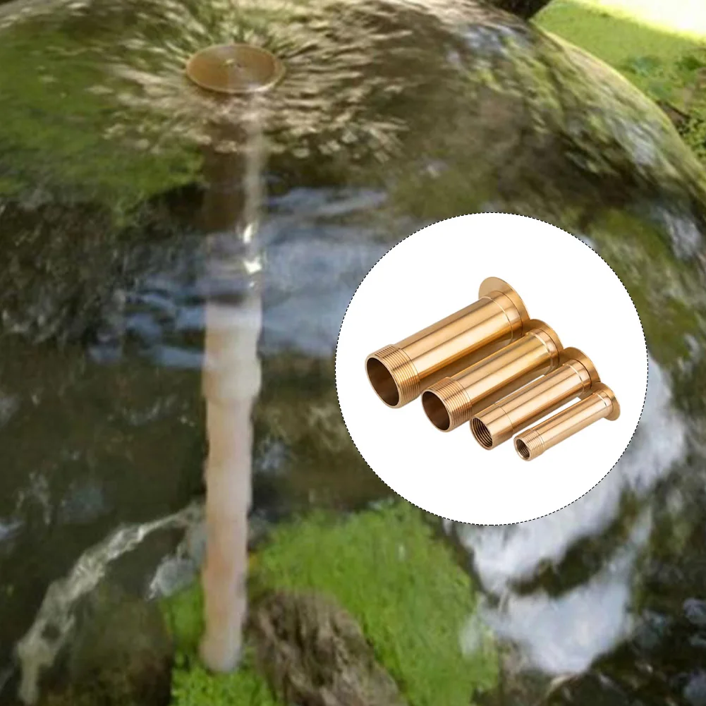 Male Thread Brass Bubble Fountain Nozzles Fountain Nozzle Display Mushroom Water Spray Sprinkler Garden Park Radial Water Column
