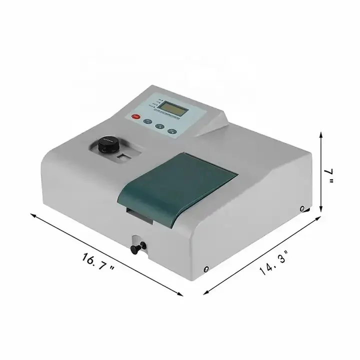 Laboratory Benchtop 721 Spectrophotometer Price 350-1020nm Spectrometer Photometer Laboratory Uv Vis Spectrophotomete