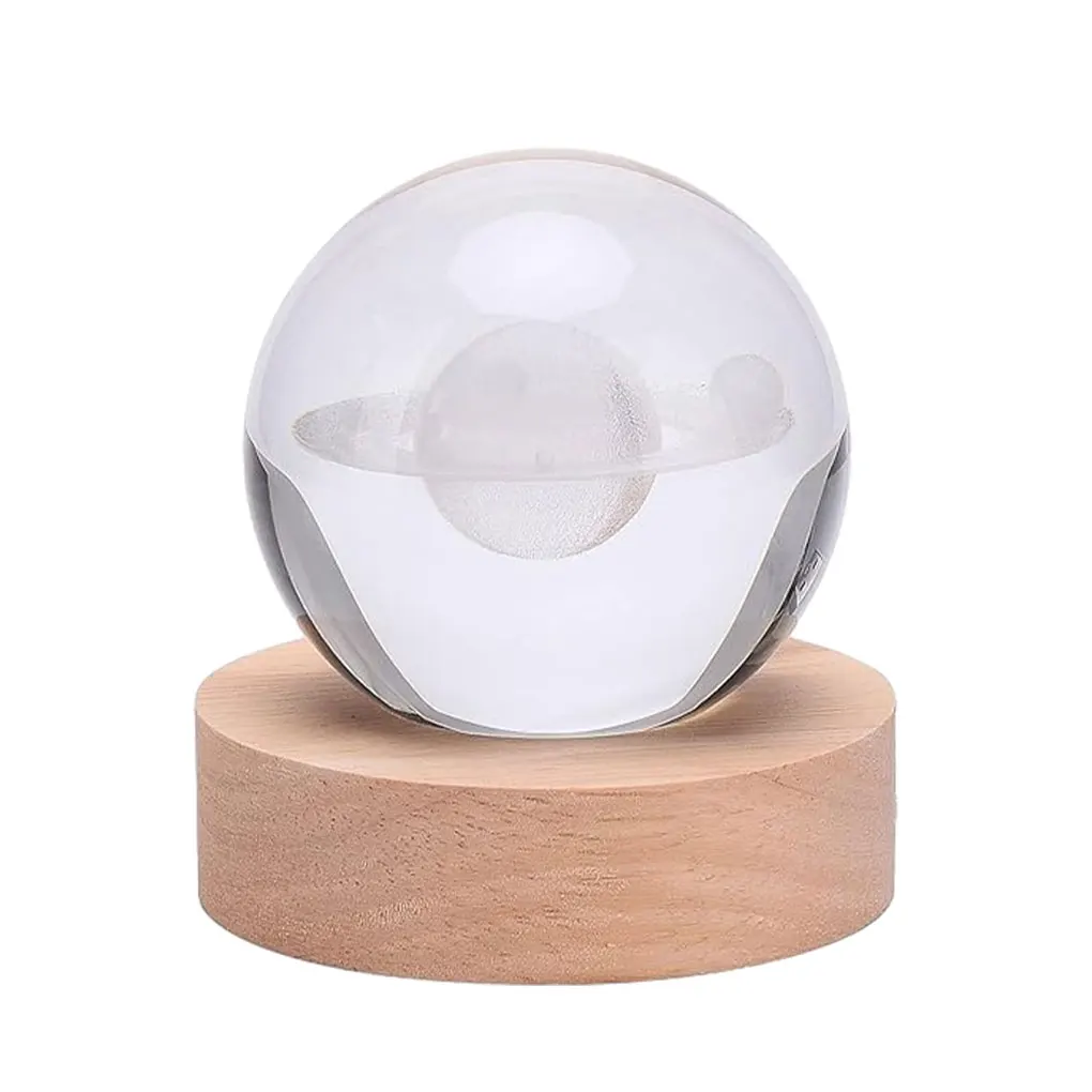 Made Of Glass 3D Ball Night Light For Beautiful Appearance Nice Gifts 3D Ball Night Lamp Easy