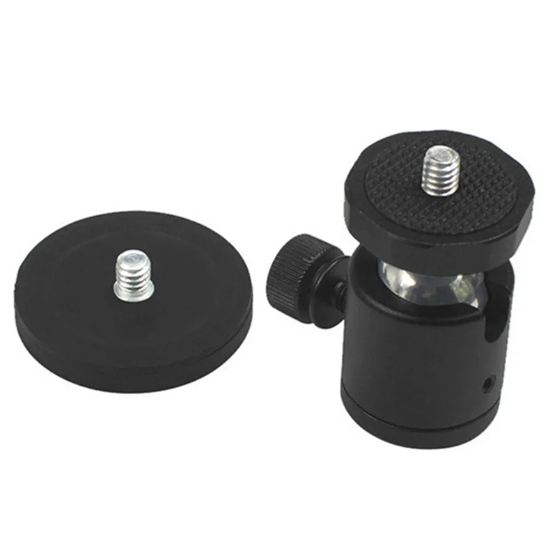 

【New User Coupon】360° Ballhead Magnetic Suction Bracket Base 1/4 Inch Screw Thread Hole Action Camera Holder Camera Camera Holde