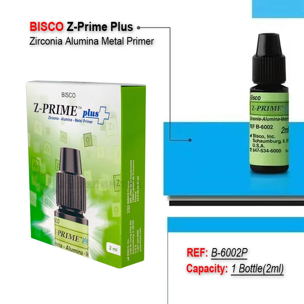 

BISCO Dental Porcelain Primer Zirconia Alumina Metal Primer B-6002P/2221P/3210P Ceramic Coating Silane Coupling Treatment Agent