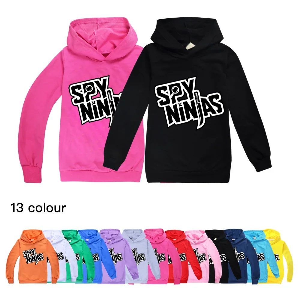 

Hoodies for Teen Girls Cotton Toddler Fall Clothes Casual SPY NINJAS Pocket Sweater for Boys Kids Hoodie Baby Sweatershirt 888