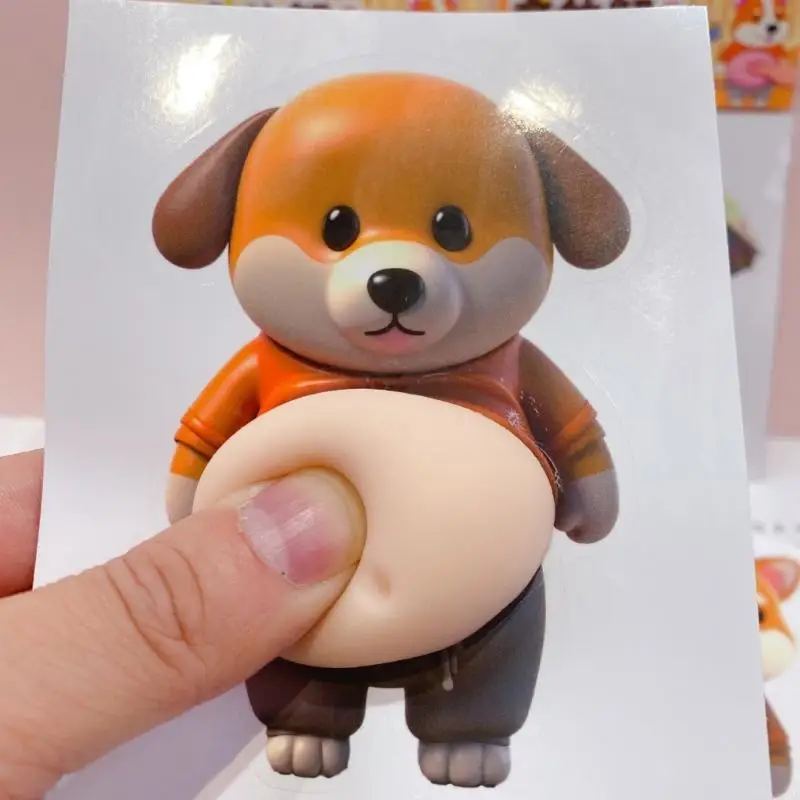 10 Pcs Deformable Squeeze Toy Stress Ball For Adults Kids Realistic Tummy Anti Anxiety Sensory Toy A2UB