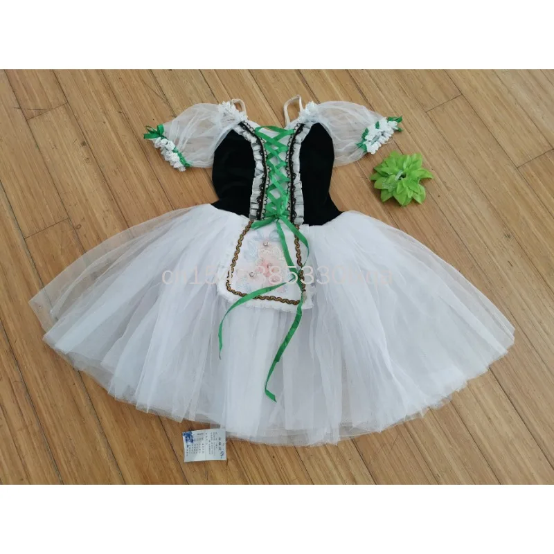 子供用バレエスカート-女の子用ダンススカート-キャンパスバレエダンサー衣装-ステージパフォーマンス衣装-クラシックダンスドレス-女の子用
