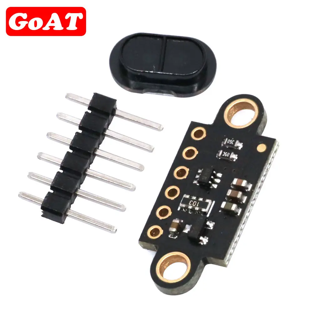 VL53L1X Módulo de Sensor de tiempo de vuelo de rango láser distancia 400cm Módulo de placa de extensión de medición para Arduino