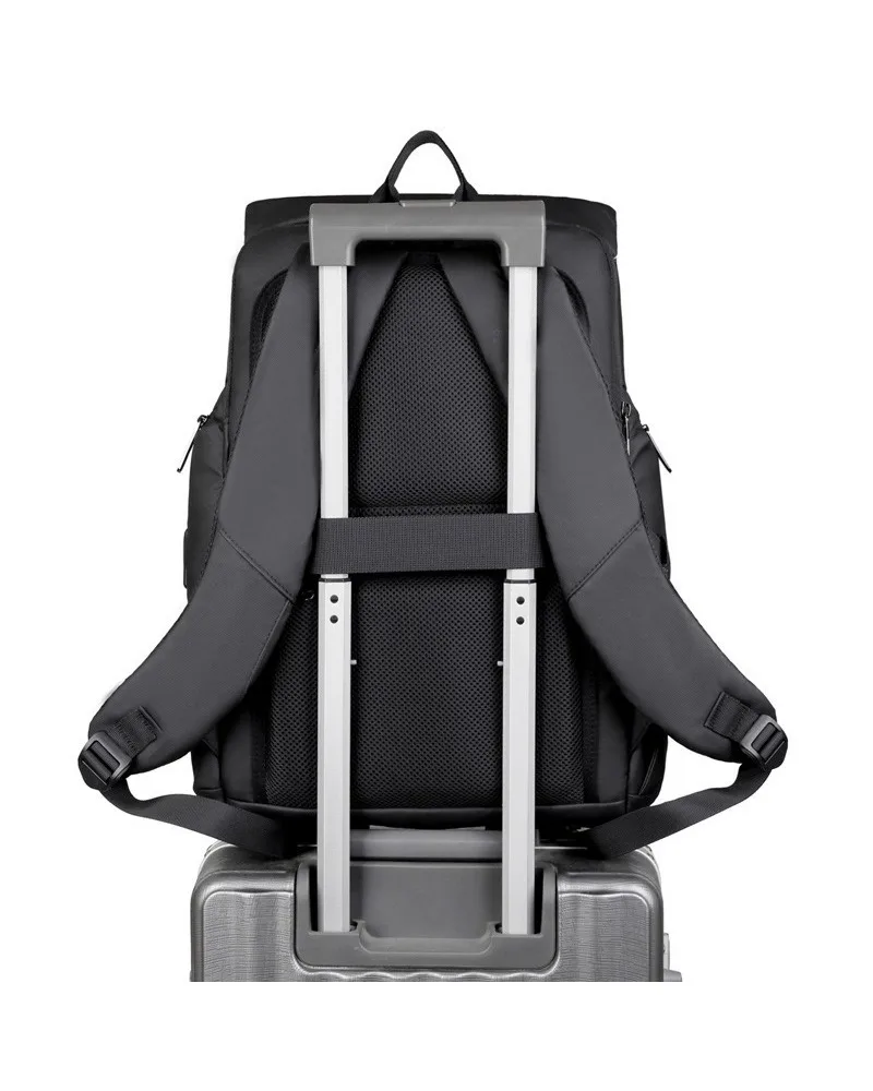 Backpack Large capacity clamshell design Computer backpack with reflective strip Full open and close backpack 4
