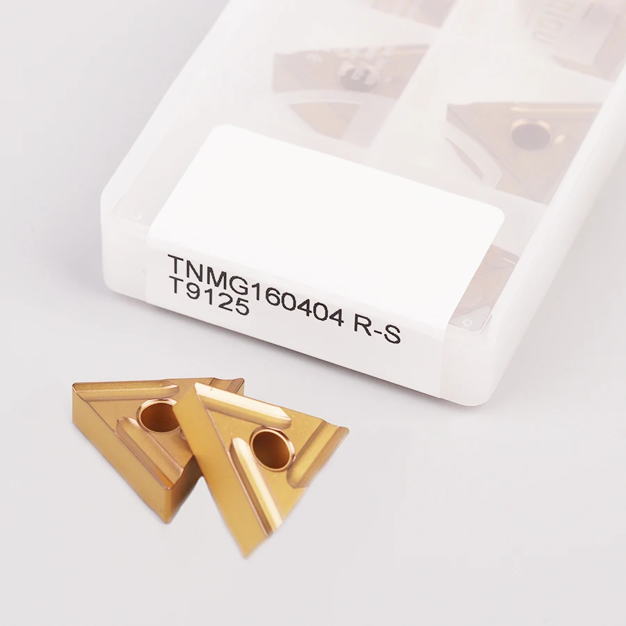 Ferramenta de processamento de revestimento cvd para peça de aço, inserção de carboneto de giro de metal em torno cnc de 10 peças