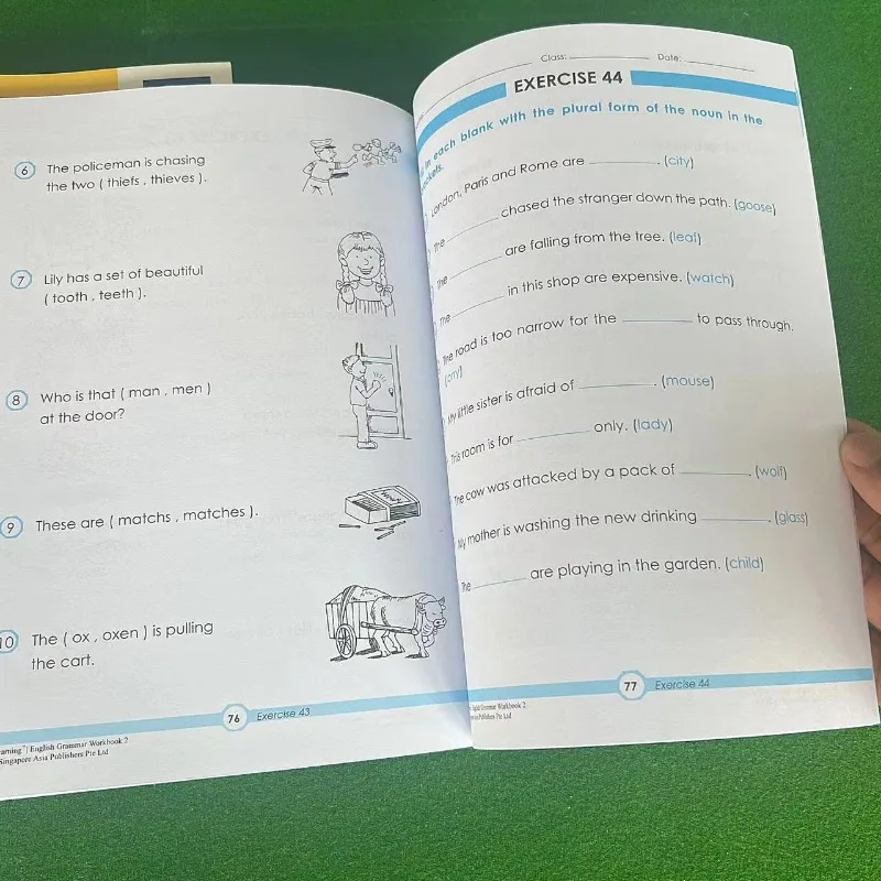 6 Books/set 1-6st Learning English Singapore's Grammar  Grade SAP Workbook Geniebook Primary School 8-12 Year Student Homework