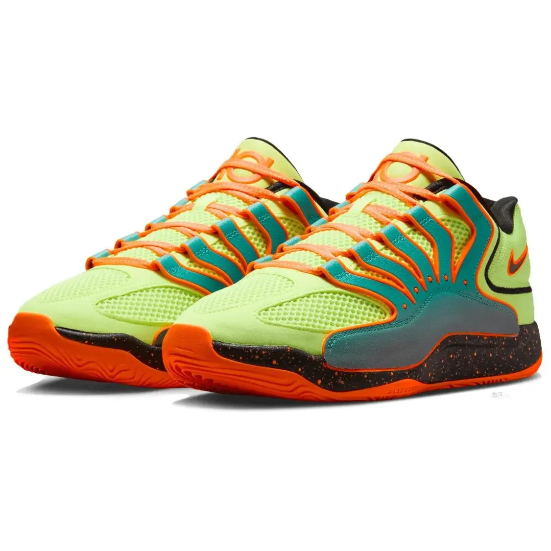 

Nike KD 18 soft, comfortable, nontop basketball shoes for men and women with the same green orange domestic version