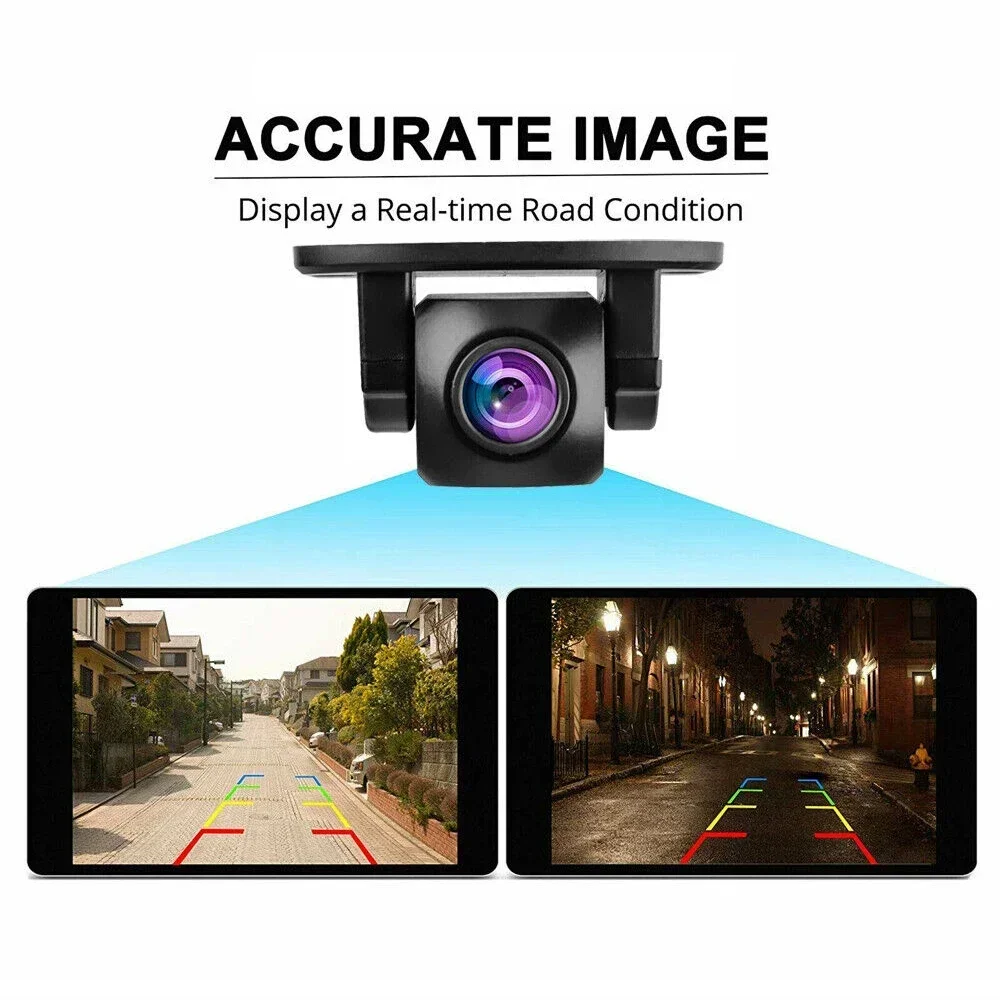 QueenDer Car Backup Camera, Rear View Reverse Camera Universal For Pickup Truck Car SUV Perfect Angle Night Vision Waterproof image 3