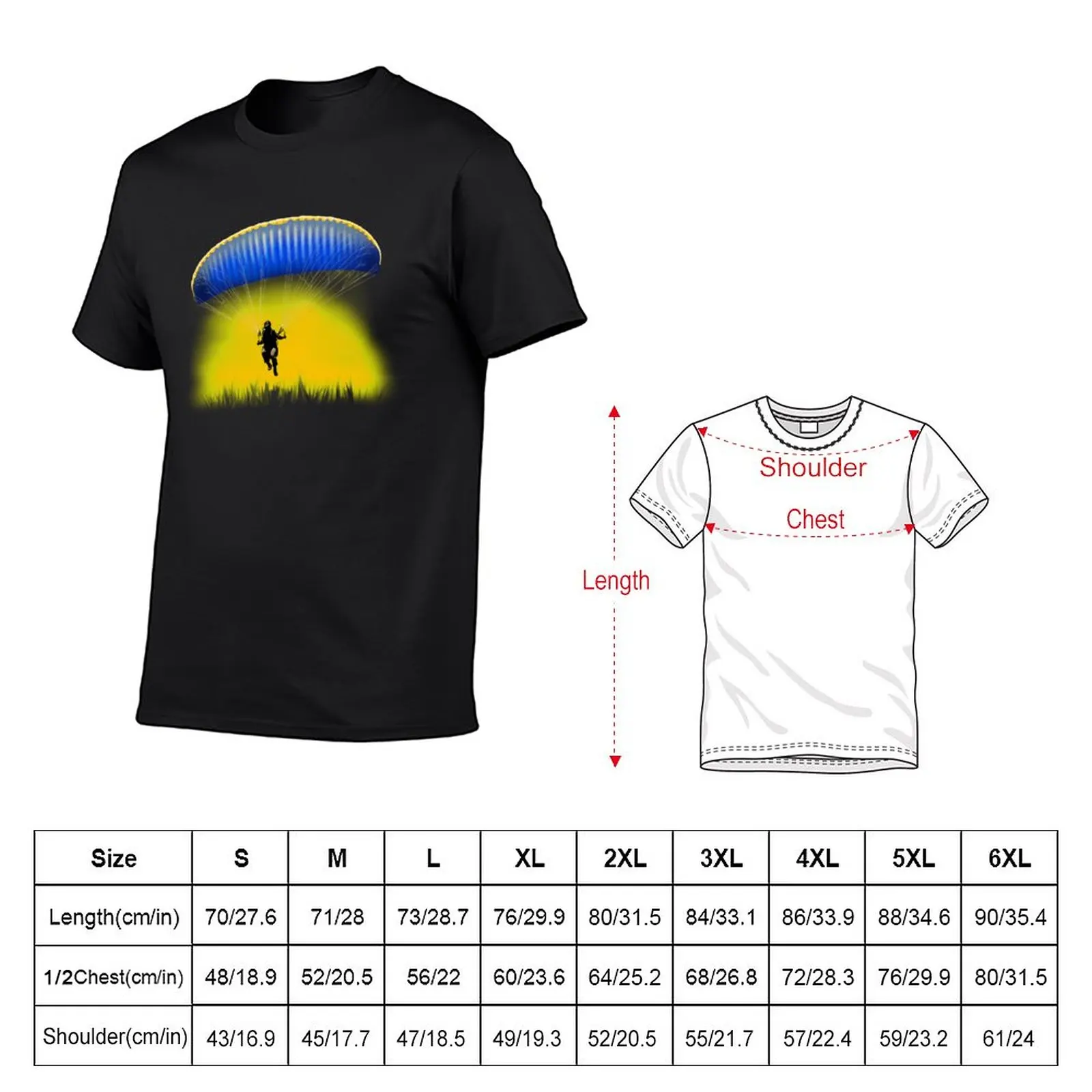 T-shirt paralotniarski śliczne ubrania oversized męska koszulka grafika