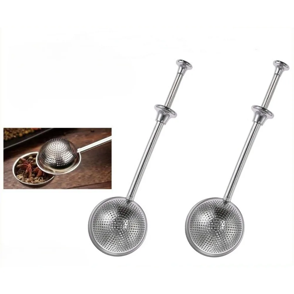 304 Stainless Steel Tea Infuser Strainer Mesh Teaspoon Filter Metal Loose Leaf Tea Bag Strainer Kitchen Teaware Kitchen Tea