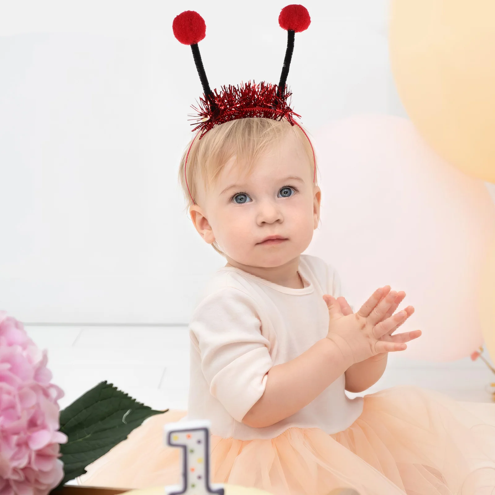 1 Juego de diadema con alas de mariquita amarilla, varita de hada, disfraz de Cosplay para niños, accesorios ligeros de Halloween, alas de disfraz de mariquita