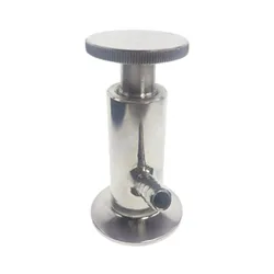 304 Stainless Steel Sanitary Sampling Valve 50.5mm 25.4mm Ferrule OD Fit 1/2