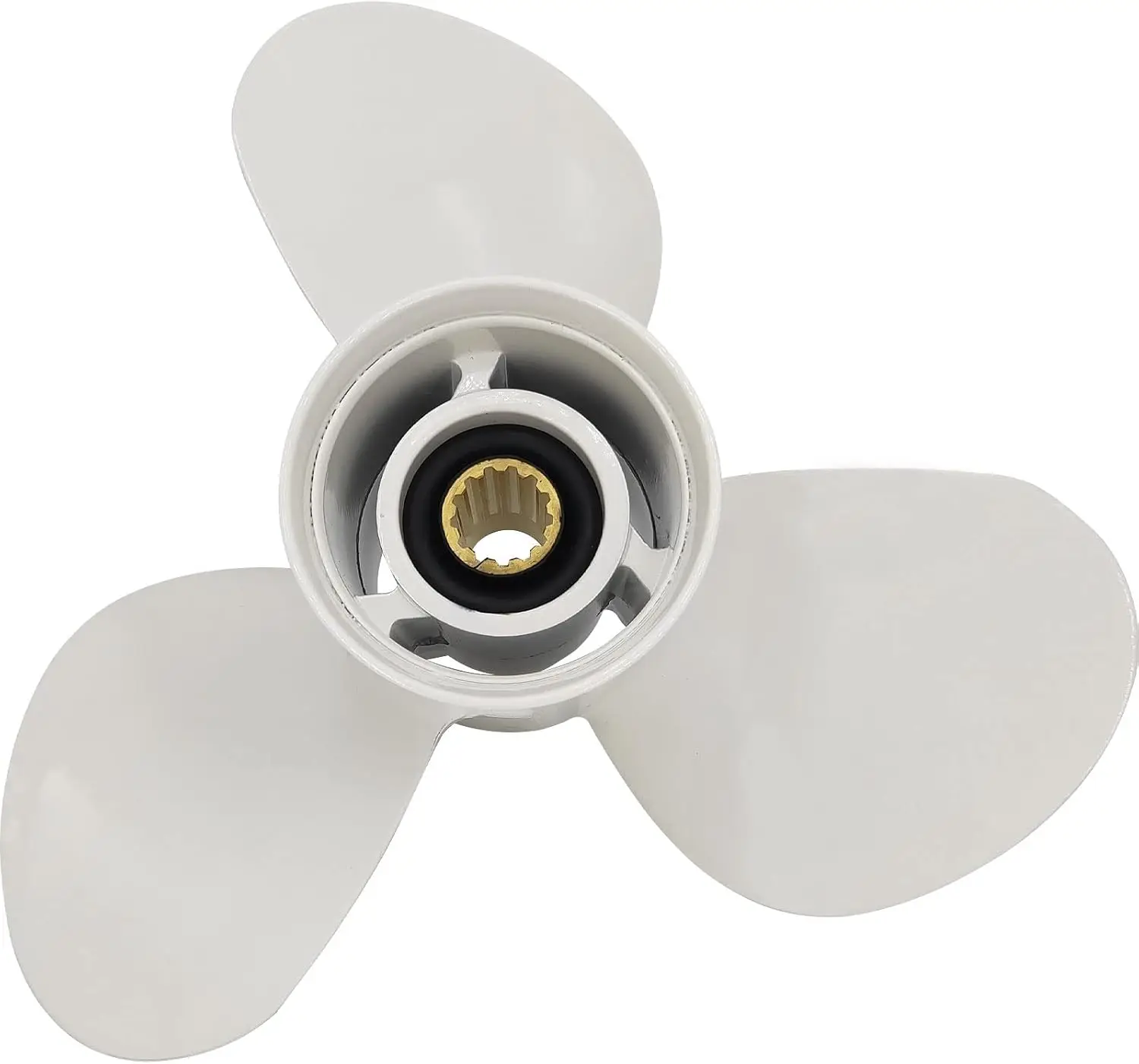 

11 3/4×10-G Boat Propeller for Yamaha Outboard Engines T25 25-60hp,F30/50/60 Replace 663-45954-01-EL,13 Spline Tooth