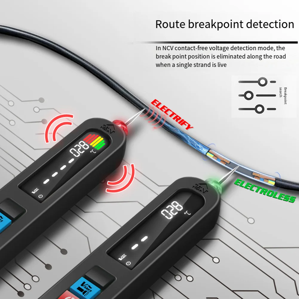 1set Test Pen Built-in 3.7V 400mA Lithium Battery Power Tools Replacement Parts S4X Non-Contact InductionTester