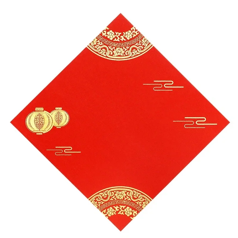 Blank Chinese Red Rice Paper Spring Festival New Year Couplets Chunlian Xuan Paper Wedding New Year Party Room Door Decoration