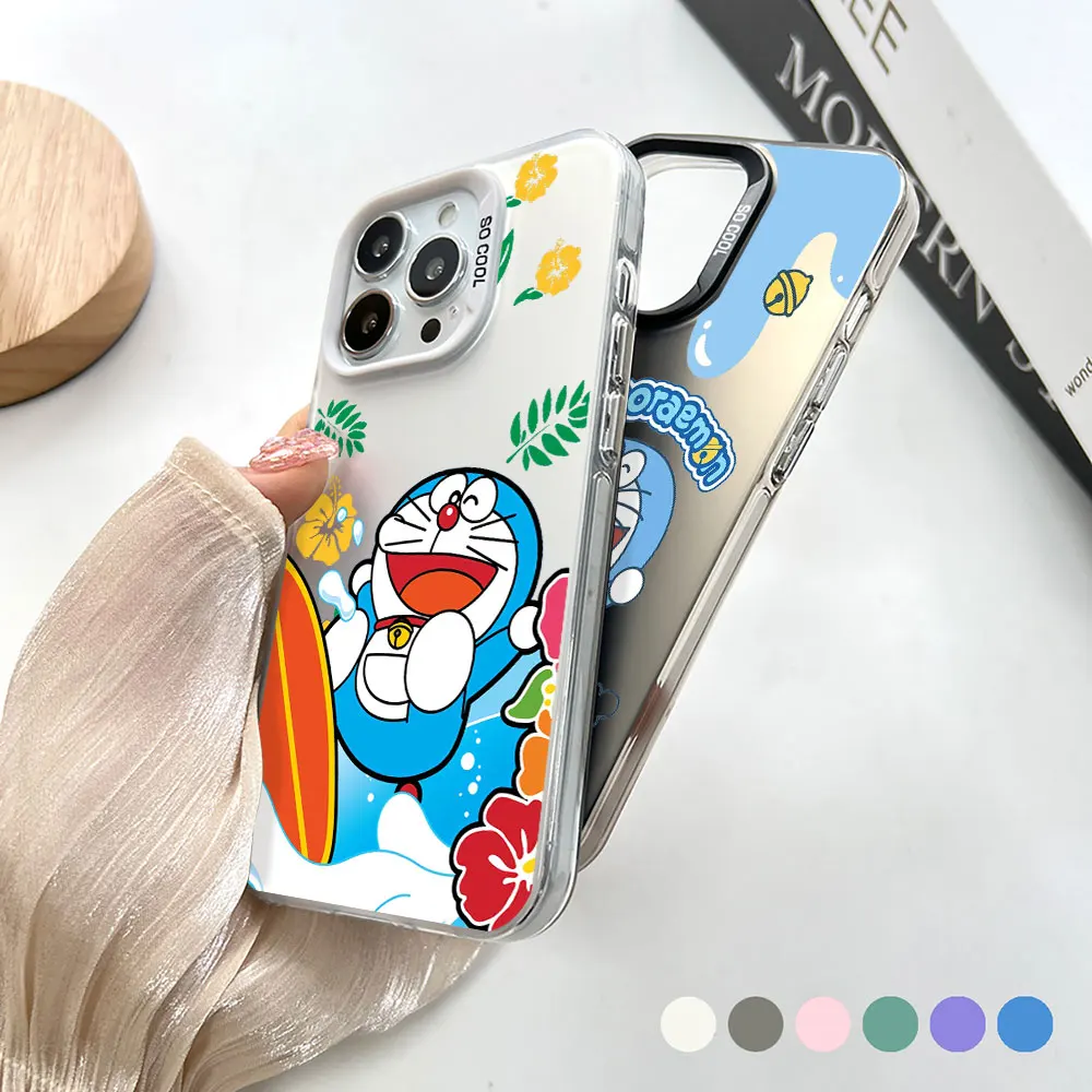 D-Doraemon BIG HOLE MATTE LASER PHONE CASE FOR Xiaomi K40s K50 K70 POCO X3 NFC X5 X6 F3 F4 GT F5 PRO 5G