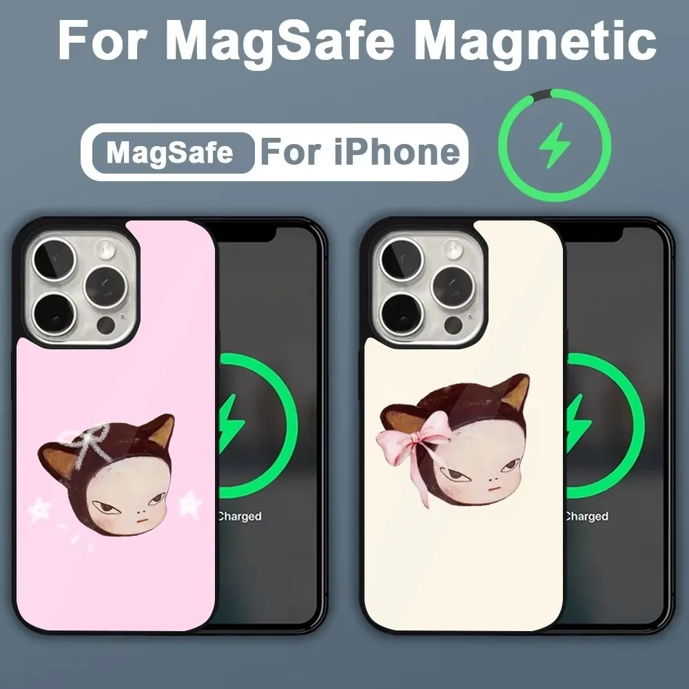 

Art Yoshitomo Nara Phone Case For iPhone 16,15,14,13,12,11,Plus,Pro,Max,Mini Magsafe Magnetic Wireless Charging