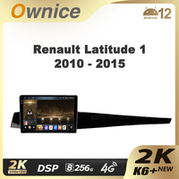 Ownice K6+ 2K for Renault Latitude 1 2010 - 2015 Car Radio Multimedia Video Player Navigation Stereo GPS Android 12 No 2 Din DVD