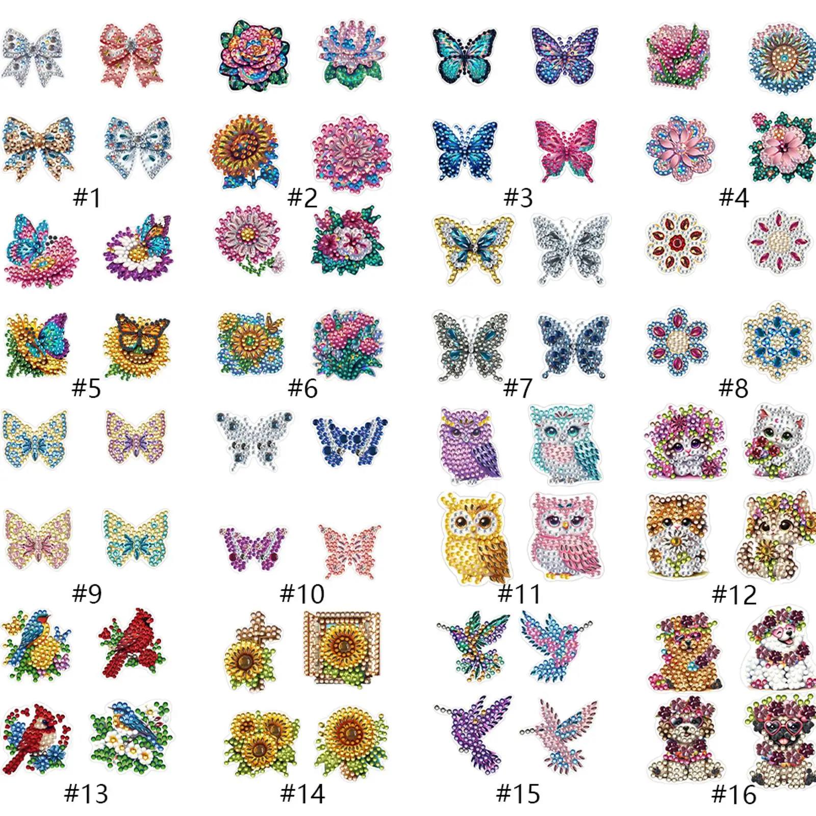 

Цветы Животные 4 шт./компл. DIY Алмазный автомобильный освежитель воздуха для взрослых начинающих краски принадлежности для рукоделия автомобильный зажим для кондиционера