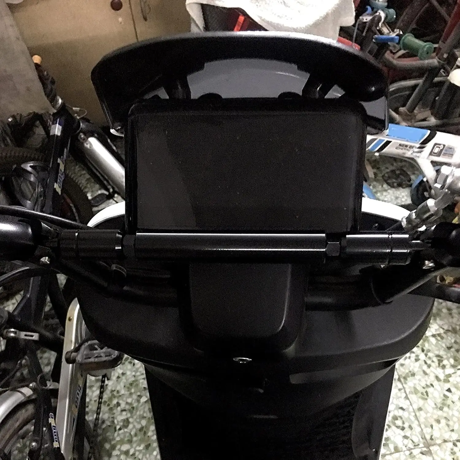 オートバイバランス、バイクハンドル22mmアルミ合金オートバイバランスハンドルバークロスバーモトクロスハンドル(グレー)