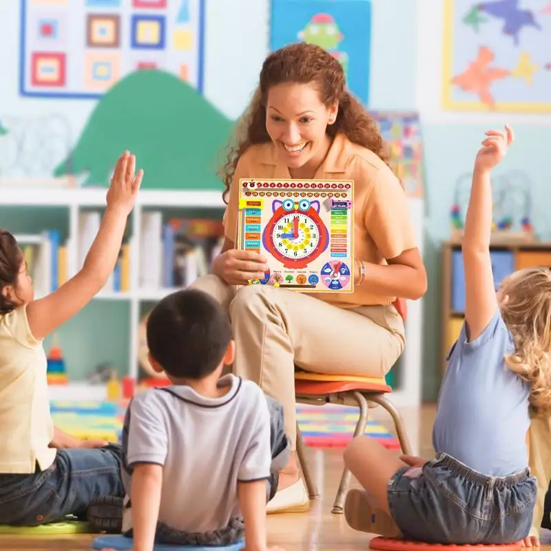 Kinder Kalender Board Kinder Entwicklung Montessori Wetter Board kultivieren Neugier Spielzeug Board für Early Learning Center