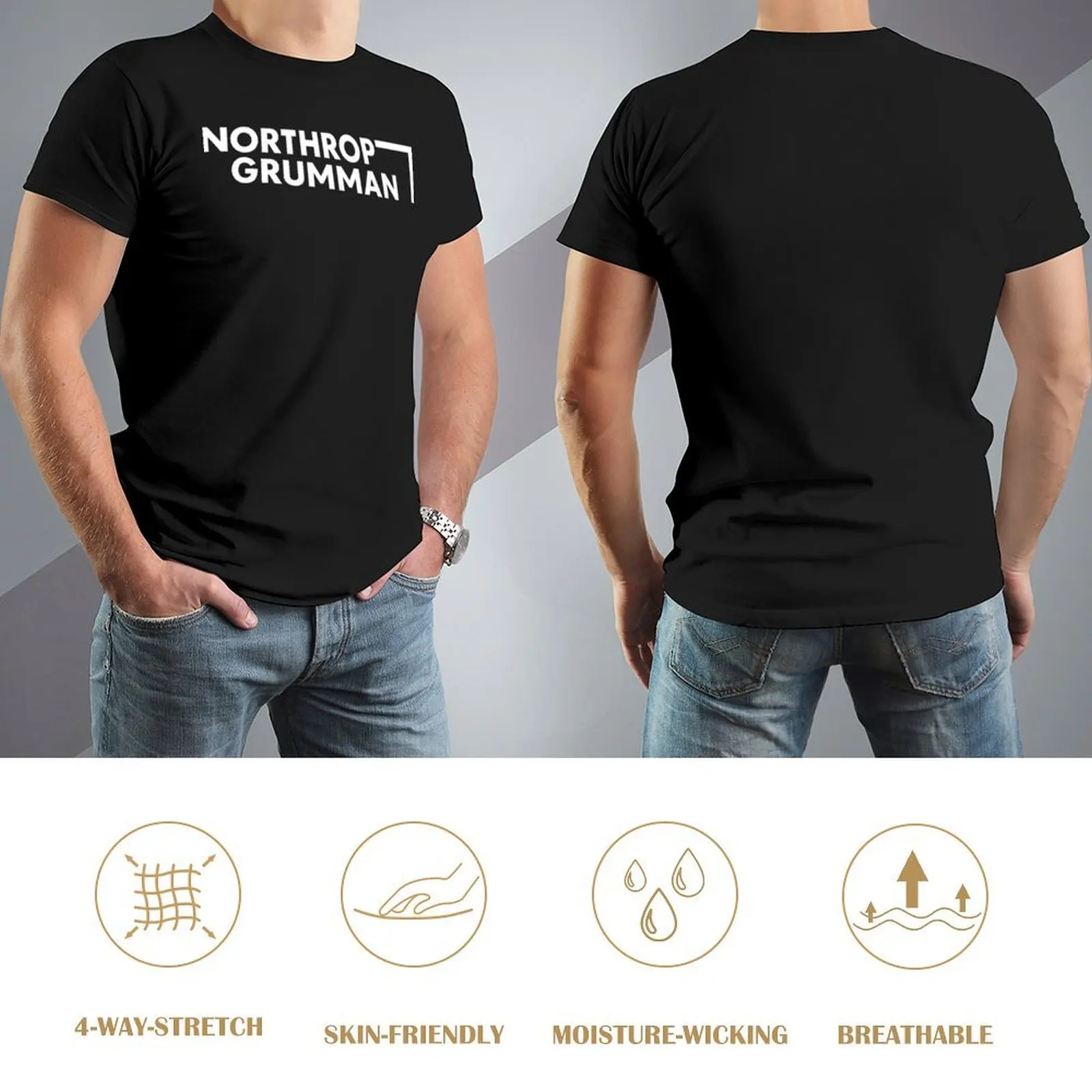 تي شيرت بشعار Northrop Grumman تي شيرت Louboutins على الموضة الكورية إصدار جديد تي شيرت كبير الحجم قمصان ثقيلة للرجال