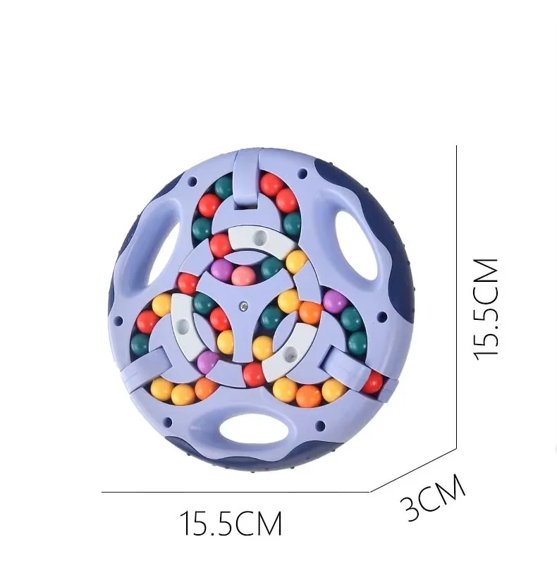 3 w 1 dzieci obrotowe magiczne fasolki kostka na czubku palca zabawki dla dzieci Spin koralik puzzle gra nauka edukacyjne dorosłe zabawki antystresowe