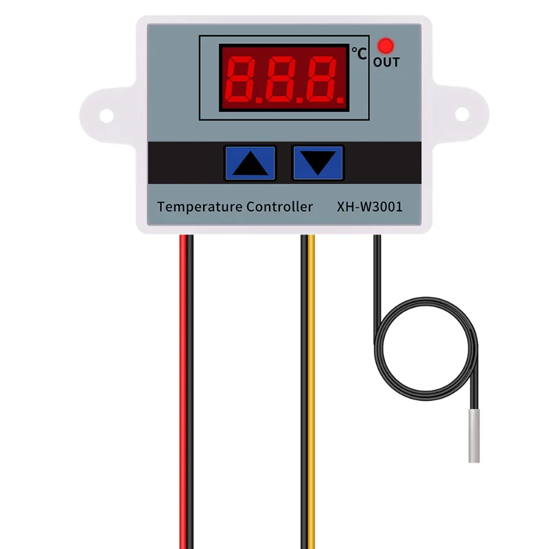 XH-W3001 10A 12V 24V 110V 220V AC Digital LED Temperature Controller For Incubator Cooling Heating Switch Thermostat NTC Sensor