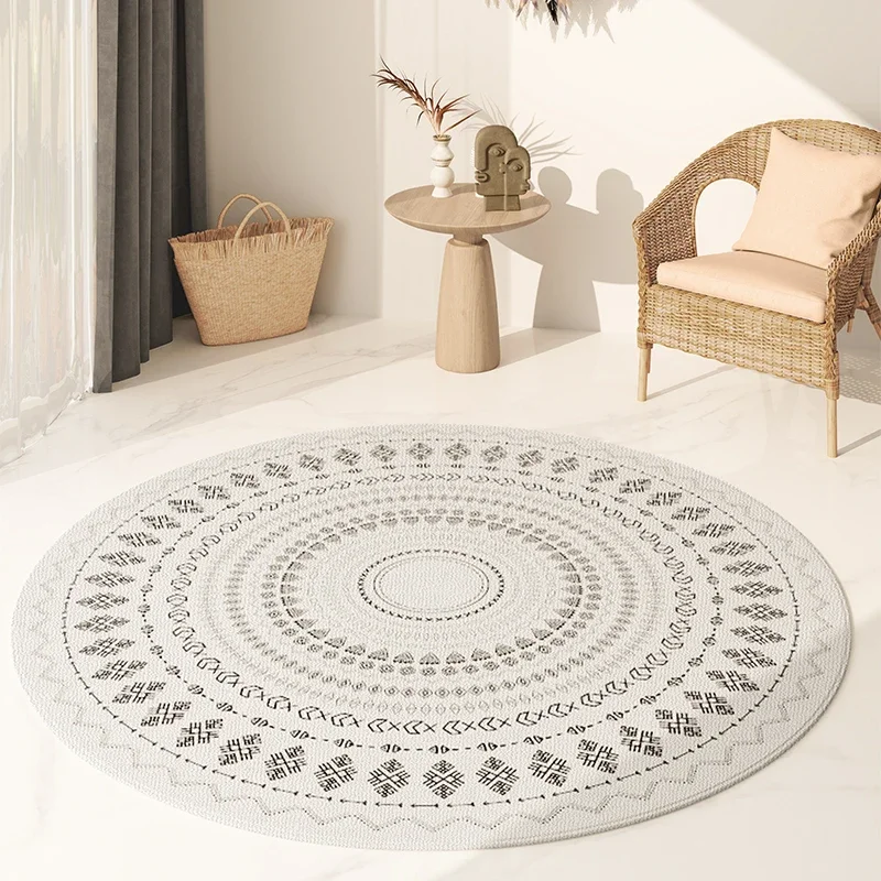 Nordic Round Large Area Carpet Ins Internet Celebrity Simple Living Room Carpets Home Bedroom Bed Dresser Chair Non Slip Rug